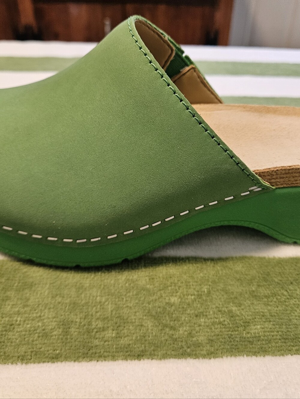 Dansko Women’s Green Slide Sandals - Comfortable Open-Toe Mule